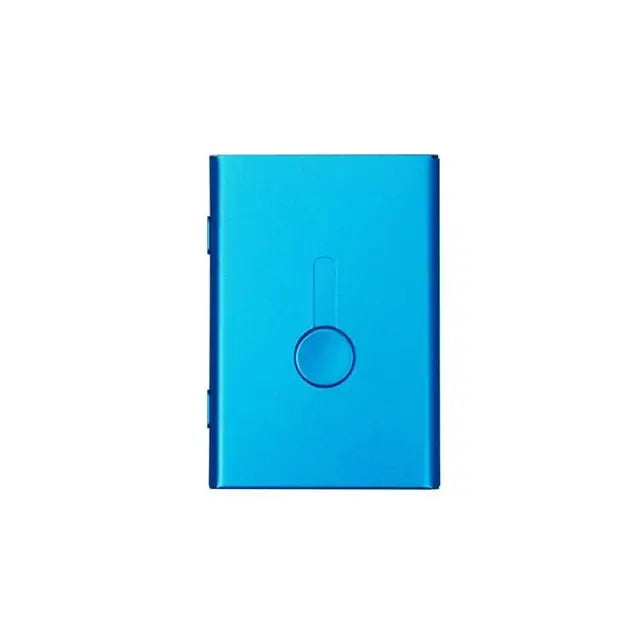 Porte carte de visite automatique Bleu