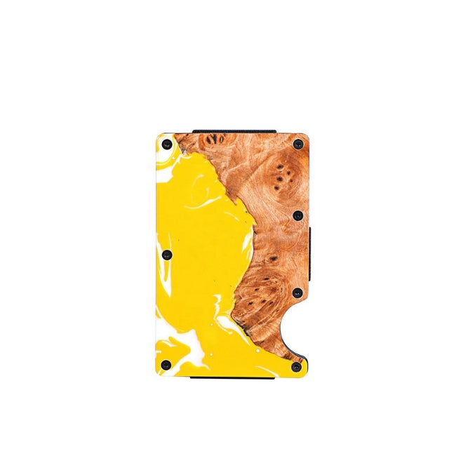 Porte carte rigide Yellow Wood