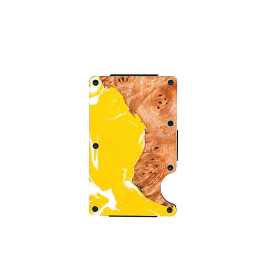 Porte carte rigide Yellow Wood
